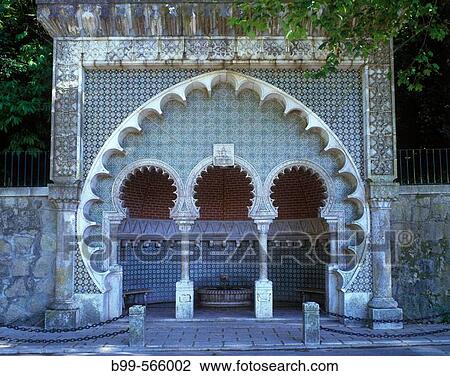 Archways, Fonte Mourisca, Volta do Duche, Sintra, Portugal. View Large Photo Image Stock Image - Archways, Fonte Mourisca, Volta do Duche, Sintra, Portugal.. Fotosearch