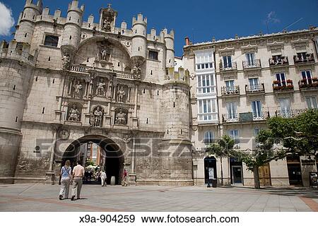 Arco de Santa Maria town gate, Burgos, Castilla-Leon, Spain View Large Photo Image Stock Photo - Arco de Santa Maria town gate, Burgos, Castilla-Leon, Spain. Fotosearch