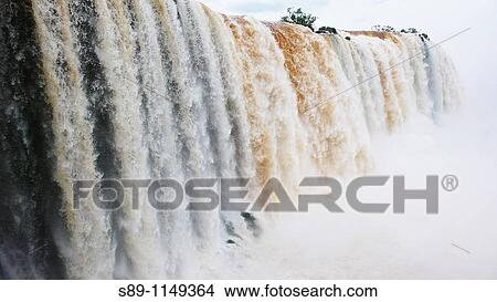 Argentina Iguazu Falls View Large Photo Image Picture - Argentina Iguazu Falls. Fotosearch