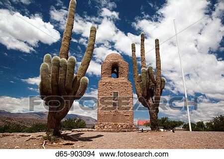 Argentina, Jujuy Province, Quebrada de Humamuaca canyon, Humahuaca, Heroes Monument View Large Photo Image Picture - Argentina, Jujuy Province, Quebrada de Humamuaca canyon, Humahuaca, Heroes Monument. Fotosearch