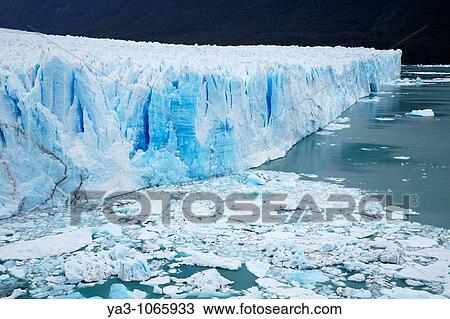 Argentina, Patagonia, Los Glaciares National Park Icebergs floating in front of the Perito Moreno Glacier View Large Photo Image Stock Image - Argentina, Patagonia, Los Glaciares National Park Icebergs floating in front of the Perito Moreno Glacier. Fotosearch