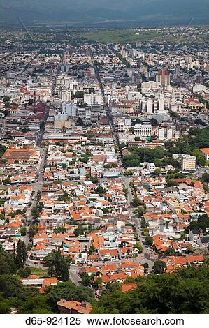 Argentina, Salta Province, Salta, view from Cerro San Bernardo View Large Photo Image Stock Photography - Argentina, Salta Province, Salta, view from Cerro San Bernardo. Fotosearch