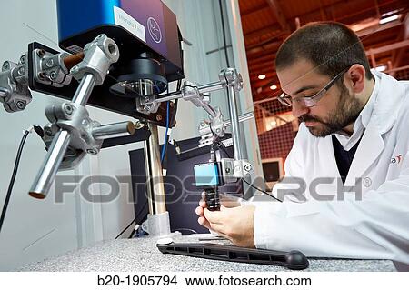 Picture - Arges 2D scanner and monitoring system welding of polymers Industry, Tecnalia Research & innovation, Technology and Research Centre, Zamudio Technological Park, Derio, Bizkaia, Basque Country, Spain. Fotosearch