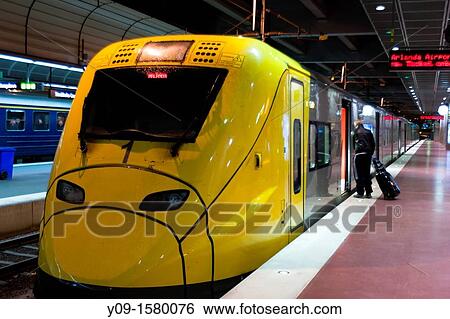Arlanda Express, Central station, Stockholm, Sweden View Large Photo Image Stock Photograph - Arlanda Express, Central station, Stockholm, Sweden. Fotosearch