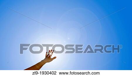 Arm and hand reaching out to sun View Large Photo Image Stock Image - Arm and hand reaching out to sun. Fotosearch