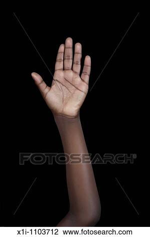 Stock Image - Arm raised. Fotosearch