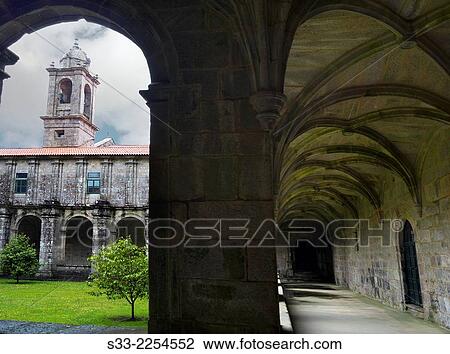 Armenteira monastery in Poio. Pontevedra. Galicia. Spain. Europe. View Large Photo Image Stock Image - Armenteira monastery in Poio. Pontevedra. Galicia. Spain. Europe.. Fotosearch