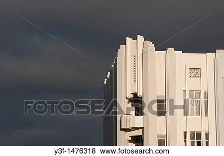 Stock Photo - Art deco and dark clouds. Fotosearch