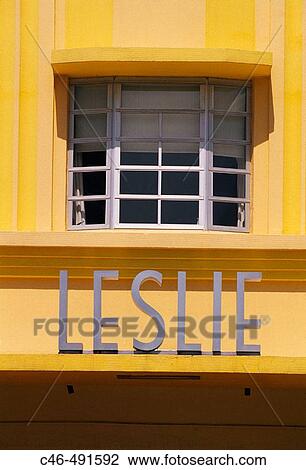 Art Deco building, Ocean Drive, South Beach. Miami, Florida. USA View Large Photo Image Stock Image - Art Deco building, Ocean Drive, South Beach. Miami, Florida. USA. Fotosearch