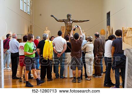 Artemision Bronze ancient Greek sculpture in the National Archaeological Museum, Athens, Greece View Large Photo Image Stock Image - Artemision Bronze ancient Greek sculpture in the National Archaeological Museum, Athens, Greece. Fotosearch