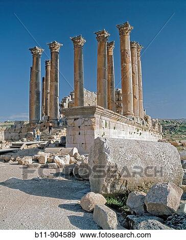 Artemistempel in Jerash / archiological site of Jerash, the temple of the Artemis, Jordan View Large Photo Image Stock Photo - Artemistempel in Jerash / archiological site of Jerash, the temple of the Artemis, Jordan. Fotosearch