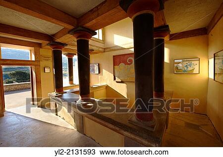 Arthur Evans reconstruction of the the so-called Court of the Stone Spout, Knossos Minoan archaeological site. View Large Photo Image Stock Image - Arthur Evans reconstruction of the the so-called Court of the Stone Spout, Knossos Minoan archaeological site.. Fotosearch