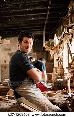 Stock Image - Artisan Potter. Fotosearch