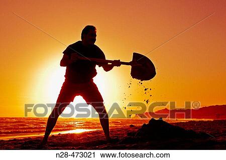 Stock Image - Artistic composition, evening on the beach. Marbella. MBlaga province. Costa del Sol. Andalucia. Spain.. Fotosearch