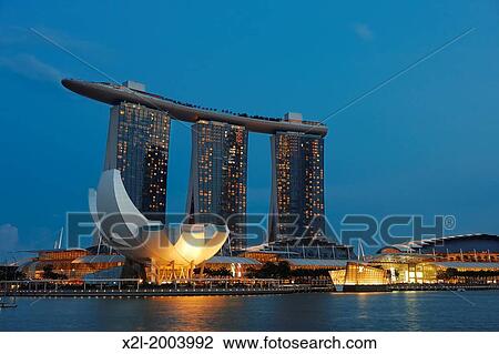 ArtScience Museum and Marina Bay Sands Hotel at night, Singapore. View Large Photo Image Stock Image - ArtScience Museum and Marina Bay Sands Hotel at night, Singapore.. Fotosearch