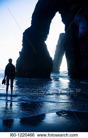 Stock Photograph - As Catedrais, Ribadeo, Lugo province, Galicia, Spain. Fotosearch
