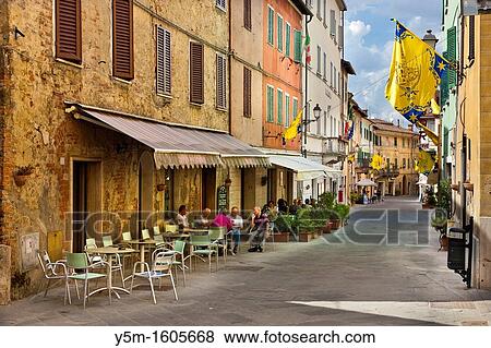 Asciano, Siena Province, Tuscany, Italy, Europe View Large Photo Image Stock Photo - Asciano, Siena Province, Tuscany, Italy, Europe. Fotosearch