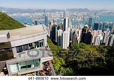 Stock Image - asia, china, hong kong, harbour skyline 2008. Fotosearch