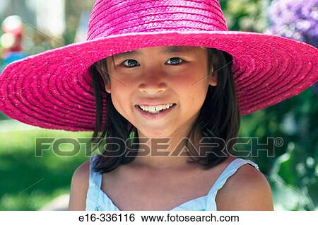 Asian girl with hat View Large Photo Image Stock Photograph - Asian girl with hat. Fotosearch