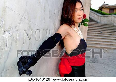 Asian girl with red roses Piazza di Spagna Rome Italy View Large Photo Image Stock Photograph - Asian girl with red roses Piazza di Spagna Rome Italy. Fotosearch