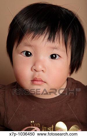 Stock Image - Asian Toddler Girl. Fotosearch