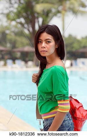 Asian woman, Indonesia, Southeast Asia View Large Photo Image Stock Photograph - Asian woman, Indonesia, Southeast Asia. Fotosearch