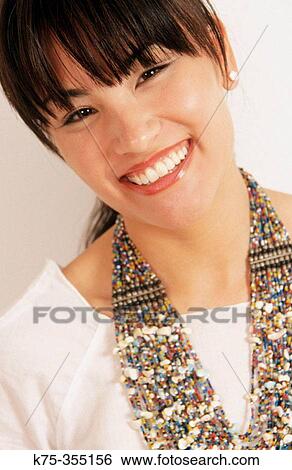 Asiatic woman View Large Photo Image Stock Photograph - Asiatic woman. Fotosearch
