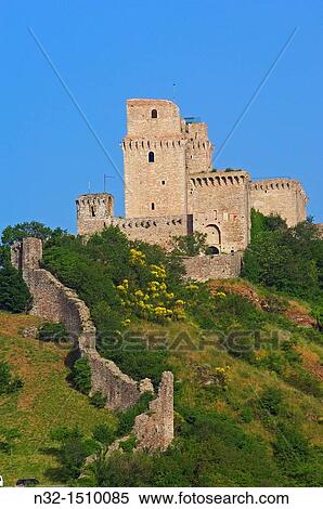 Assisi, Rocca maggiore, Assisi Castle, UNESCO World Heritage site, Perugia province, Umbria, Italy View Large Photo Image Stock Photography - Assisi, Rocca maggiore, Assisi Castle, UNESCO World Heritage site, Perugia province, Umbria, Italy. Fotosearch