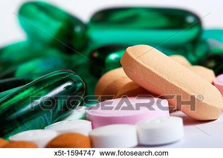 Assorted pills and medication View Large Photo Image Stock Photo - Assorted pills and medication. Fotosearch