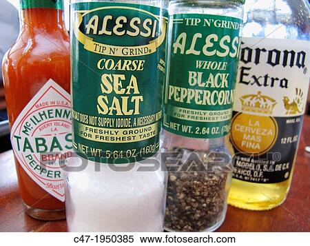 Assorted spices and beer, restaurant in downtown Manhattan, New York City, USA View Large Photo Image Stock Photography - Assorted spices and beer, restaurant in downtown Manhattan, New York City, USA. Fotosearch
