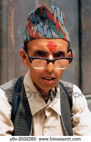 Stock Image - Astrologer. Nepal.. Fotosearch