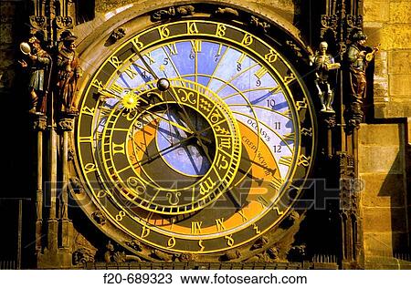Astronomical clock at Old Town Hall, Prague. Czech Republic View Large Photo Image Stock Image - Astronomical clock at Old Town Hall, Prague. Czech Republic. Fotosearch