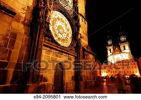 Astronomical clock in Old City square of Prague, Bohemia, Czech Republic. View Large Photo Image Stock Image - Astronomical clock in Old City square of Prague, Bohemia, Czech Republic.. Fotosearch