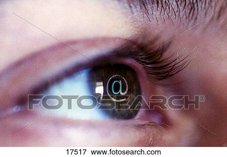 At sign in person's eye View Large Photo Image Stock Photo - At sign in person's eye. Fotosearch