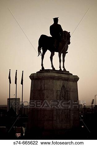 Stock Image - Atat? rk (founder of the Republic of Turkey) statue. Ankara. Turkey.. Fotosearch