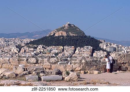 Athens, Greece. Landscape from Parthenon. View Large Photo Image Stock Image - Athens, Greece. Landscape from Parthenon.. Fotosearch
