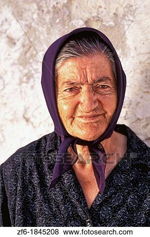 Stock Photo - Athens Greece Woman Portrait of Local Native. Fotosearch