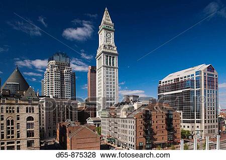 Atlantic Avenue Greenway and Customs House, elevated view, Boston, Massachusetts, USA View Large Photo Image Stock Photo - Atlantic Avenue Greenway and Customs House, elevated view, Boston, Massachusetts, USA. Fotosearch
