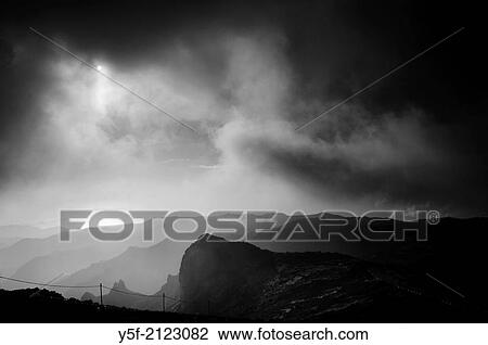 Atlantic Ocean, seen from Pico do Arreiro. View Large Photo Image Stock Image - Atlantic Ocean, seen from Pico do Arreiro.. Fotosearch