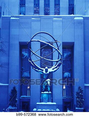 Stock Photo - Atlas, Rockefeller Center, Fifth Avenue, Manhattan, New York, USA. Fotosearch