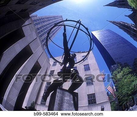 Atlas statue, Rockefeller center, Fifth Avenue, Manhattan, New York, USA. View Large Photo Image Picture - Atlas statue, Rockefeller center, Fifth Avenue, Manhattan, New York, USA.. Fotosearch