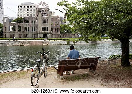 Atomic Bomb Dome, Peace Memorial Park, Hiroshima, Japan. View Large Photo Image Stock Photo - Atomic Bomb Dome, Peace Memorial Park, Hiroshima, Japan.. Fotosearch