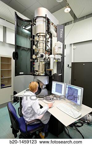 Atomic resolution imaging using TEM, High-Resolution Transmission Electron Microscopy Laboratory HR-TEM, Nano-scale materials characterization, Real-time observation of nano-scale phenomena, CIC nanoGUNE, Nanoscience Cooperative Research Center View Large Photo Image Stock Image - Atomic resolution imaging using TEM, High-Resolution Transmission Electron Microscopy Laboratory HR-TEM, Nano-scale materials characterization, Real-time observation of nano-scale phenomena, CIC nanoGUNE, Nanoscience Cooperative Research Center. Fotosearch
