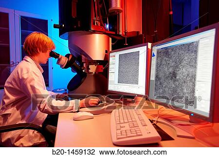 Atomic resolution imaging using TEM, High-Resolution Transmission Electron Microscopy Laboratory HR-TEM, Nano-scale materials characterization, Real-time observation of nano-scale phenomena, CIC nanoGUNE, Nanoscience Cooperative Research Center View Large Photo Image Stock Image - Atomic resolution imaging using TEM, High-Resolution Transmission Electron Microscopy Laboratory HR-TEM, Nano-scale materials characterization, Real-time observation of nano-scale phenomena, CIC nanoGUNE, Nanoscience Cooperative Research Center. Fotosearch