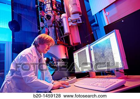 Atomic resolution imaging using TEM, High-Resolution Transmission Electron Microscopy Laboratory HR-TEM, Nano-scale materials characterization, Real-time observation of nano-scale phenomena, CIC nanoGUNE, Nanoscience Cooperative Research Center View Large Photo Image Stock Photo - Atomic resolution imaging using TEM, High-Resolution Transmission Electron Microscopy Laboratory HR-TEM, Nano-scale materials characterization, Real-time observation of nano-scale phenomena, CIC nanoGUNE, Nanoscience Cooperative Research Center. Fotosearch