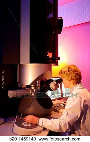 Atomic resolution imaging using TEM, High-Resolution Transmission Electron Microscopy Laboratory HR-TEM, Nano-scale materials characterization, Real-time observation of nano-scale phenomena, CIC nanoGUNE, Nanoscience Cooperative Research Center View Large Photo Image Stock Photo - Atomic resolution imaging using TEM, High-Resolution Transmission Electron Microscopy Laboratory HR-TEM, Nano-scale materials characterization, Real-time observation of nano-scale phenomena, CIC nanoGUNE, Nanoscience Cooperative Research Center. Fotosearch