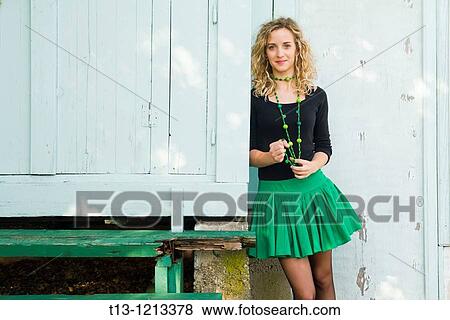 Stock Photo - Attractive blonde young woman. Fotosearch