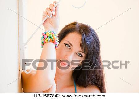 Attractive young woman portrait View Large Photo Image Stock Image - Attractive young woman portrait. Fotosearch