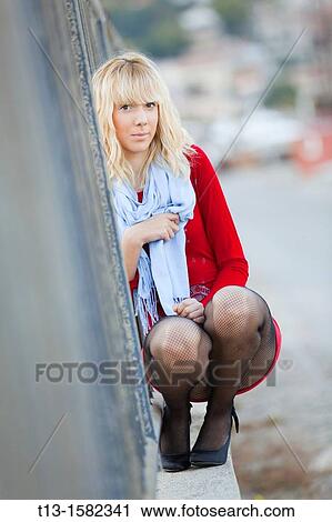 Stock Image - Attractive young woman. Fotosearch