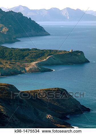 Picture - Aubarca tower, Capdepera, Majorca, Balearic Islands, Spain. Fotosearch